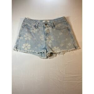 YMI Floral Denim Shorts Women’s 2” | Light Blue Y2K Cute Fit